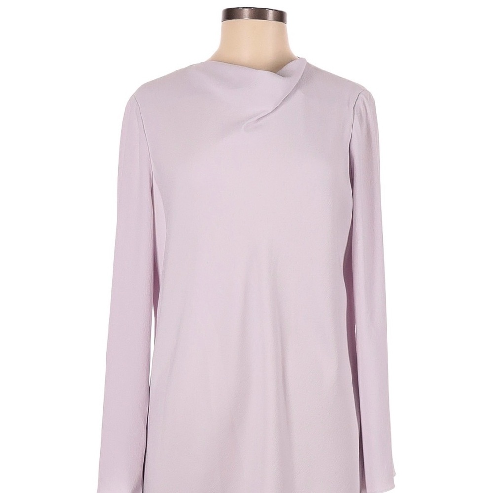 MM Lafleur Elegant Lilac Long-Sleeve Women's Top